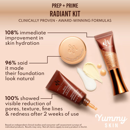 Mini Yummy Skin Glow Finish Skin Prep Essential Kit
